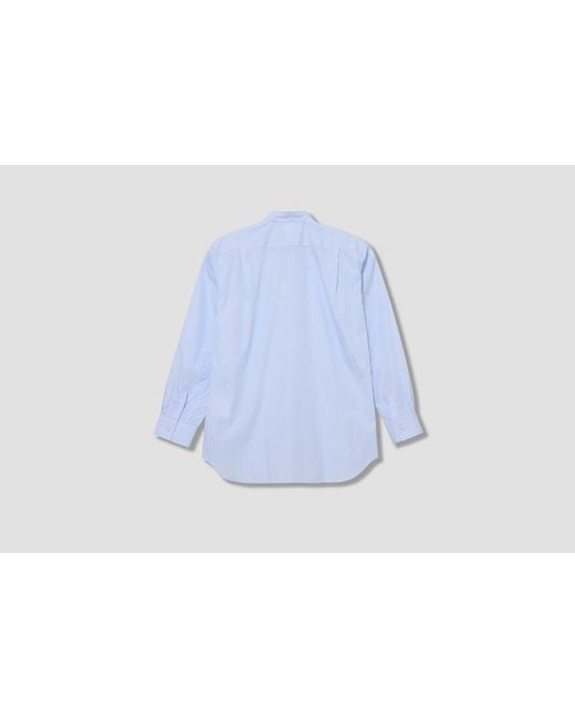 Comme des Garçons Blue Long-Sleeved Shirt for men