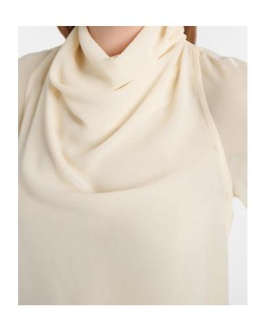 Altuzarra White Cara Draped Top