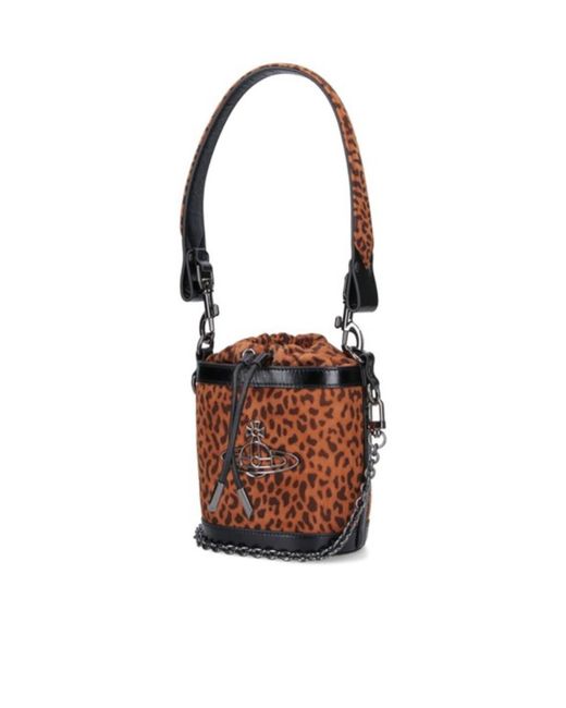 Vivienne Westwood White Daisy Drawstring Bucket Bag