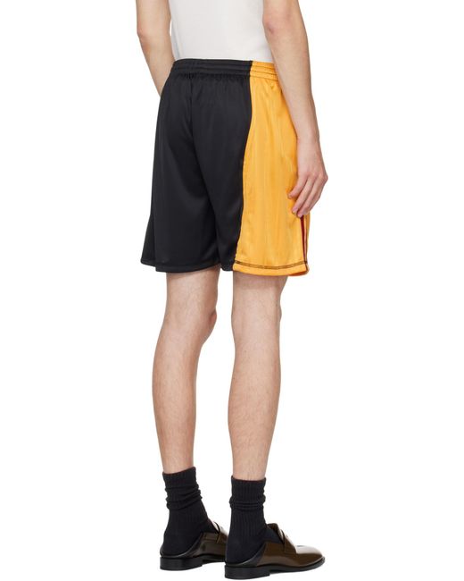 Martine Rose Black Elasticated Waistband Shorts for men