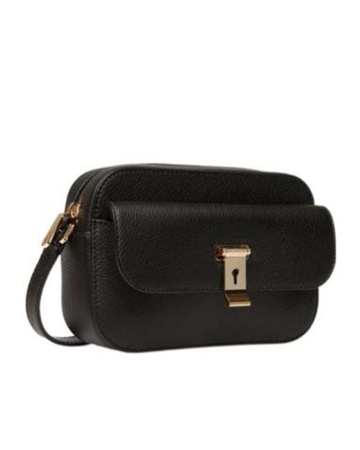 Bally Black Lock Me Small Crossbody Bag