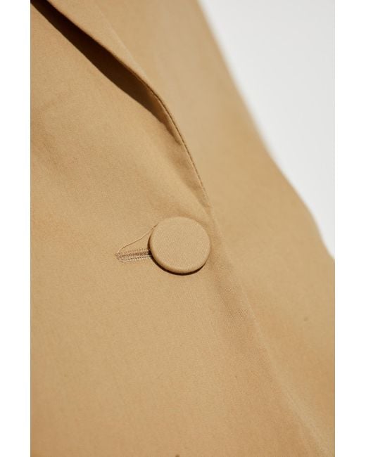 Dries Van Noten Natural Long-Sleeved Suit Jacket