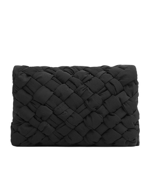Bottega Veneta Black Rumple Small Messenger Bag for men