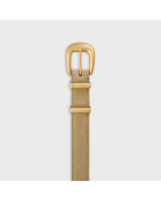 Céline Metallic Western Belt 25Mm