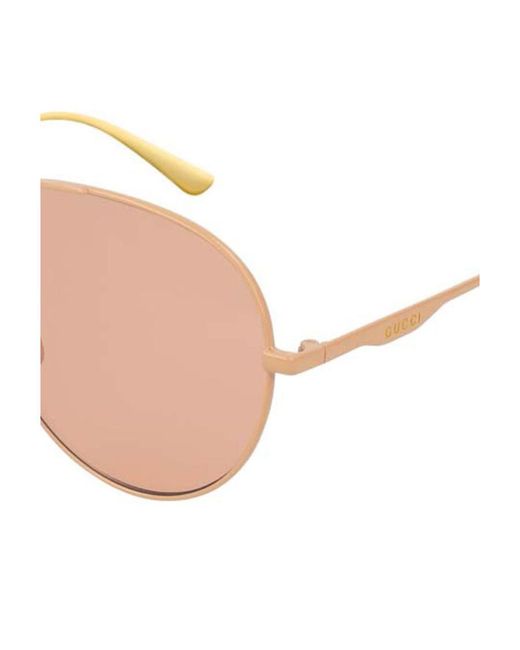 Gucci Pink Pilot Sunglasses for men