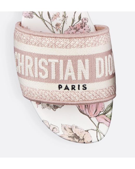 Dior White Dway Slide
