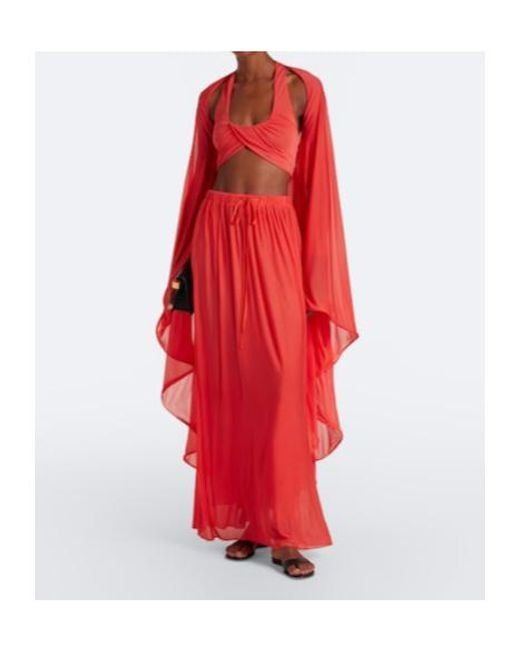 Christopher Esber Red Daya Cutout Jersey Gown