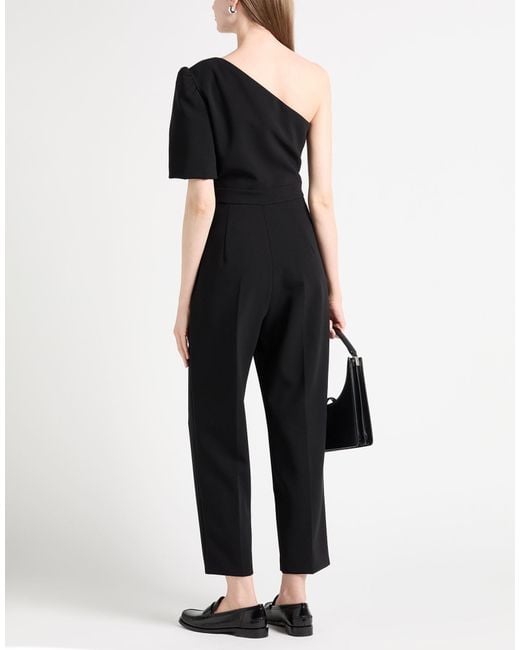 Max Mara Black One-Shoulder Jumpsuit