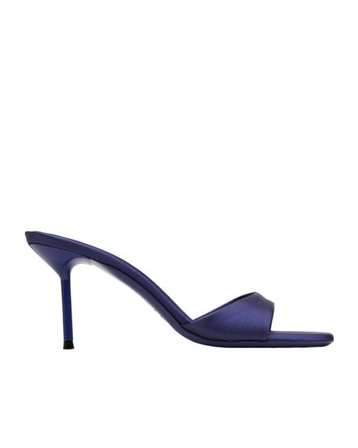 Paris Texas Blue Tan Lidia Mule 70 Sandals