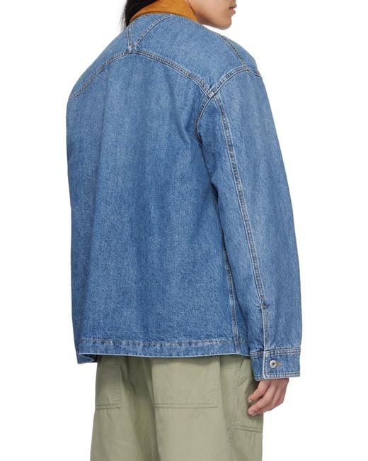 Bottega Veneta Blue Downdrift Recycled Down Jacket for men