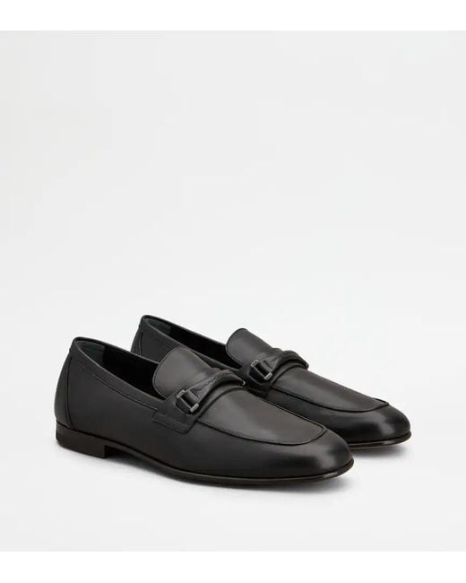 Tod's Black Penny-Bar Loafers for men