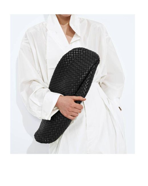 Bottega Veneta Black Onda Clutch
