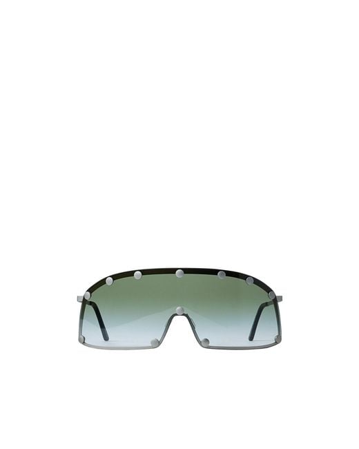 Rick Owens Green Full Frame Sunglasses for men
