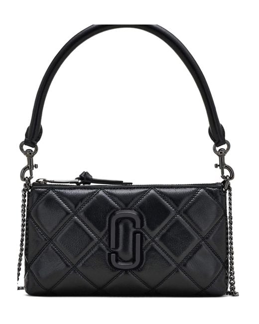 Marc Jacobs Black The Quilted Snapshot Convertible Shoulder Bag