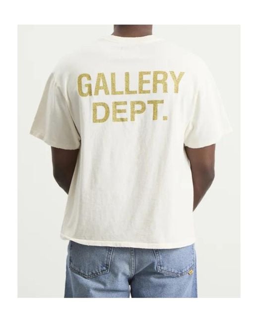 GALLERY DEPT. White Graphic T-Shirts for men
