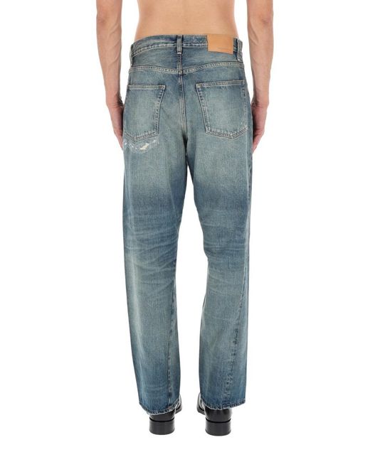 sunflower Blue Relaxed Straight-Leg Jeans for men