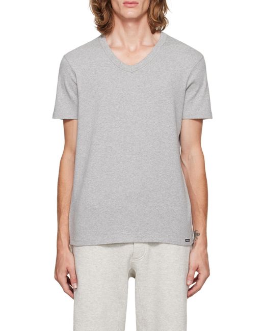 Tom Ford White V-Neck Jersey T-Shirt for men