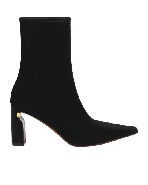 McQueen Black Pointed-Toe Ankle Boots
