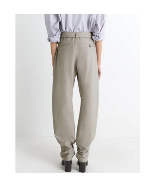 Lemaire Gray Curved Tailored Pants