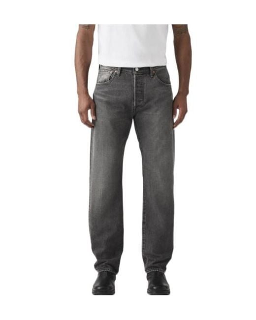 Levi's Gray 501 Relaxed Jeans for men