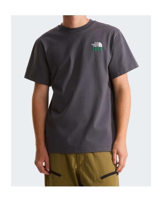 The North Face Gray Logo-Print T-Shirt for men