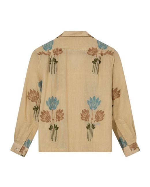 Bode Natural Long-Sleeved Shirt for men
