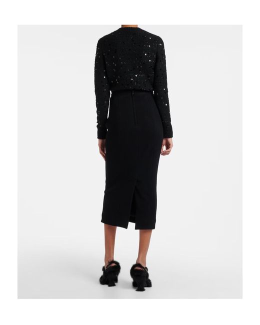Dolce & Gabbana Black Midi Skirt