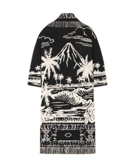 Alanui Black Palm Grove Tales Coat