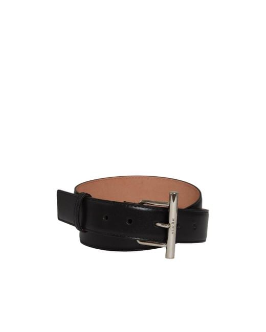 McQueen White Logo Engraved Sling Belt
