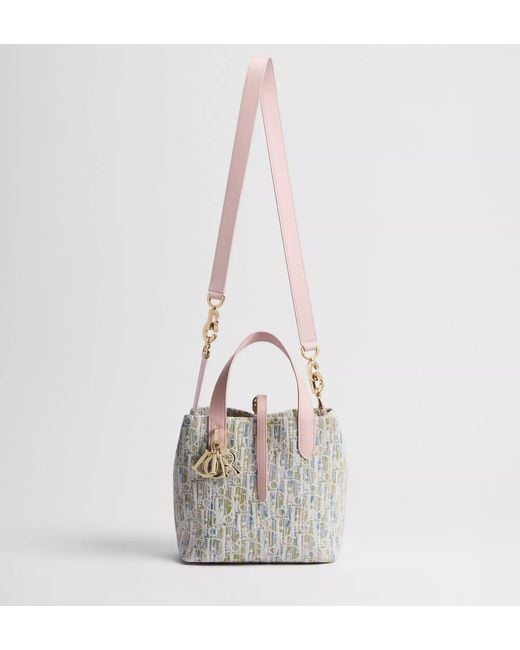 Dior Gray Small Toujours Vertical Tote Bag