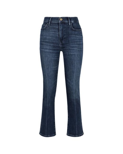 FRAME Blue Le High Straight Flared Jeans