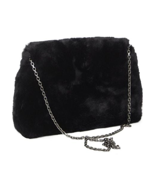 Roger Vivier Black Embellished Chain-Linked Shoulder Bags