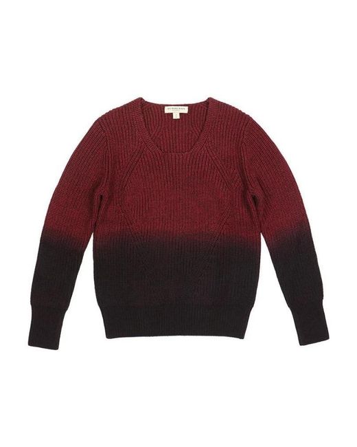 Burberry Red Logo Knitted Pullover