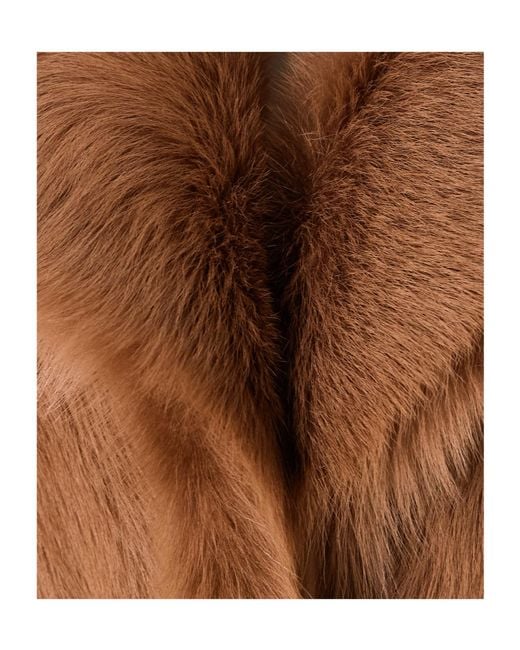 Nour Hammour Brown Long-Sleeved Coat