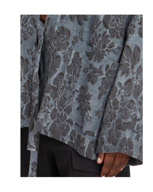 Uma Wang Gray Pattern Jacket for men