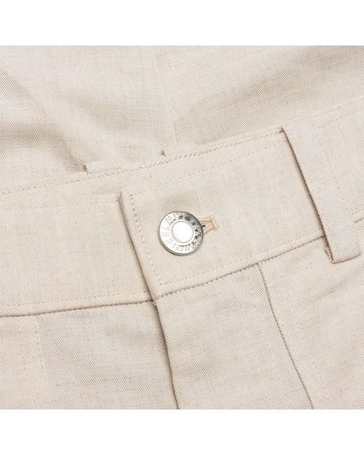 Helmut Lang White Carpenter High Waist Straight Leg Trousers for men