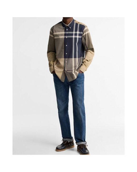 Barbour Multicolor Oversized Check Shirt for men