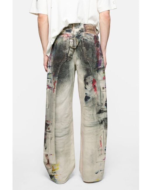 Acne Gray 1981 Baggy Fit Jeans for men