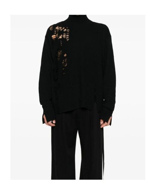 Ann Demeulemeester Black Turtleneck Sweater for men