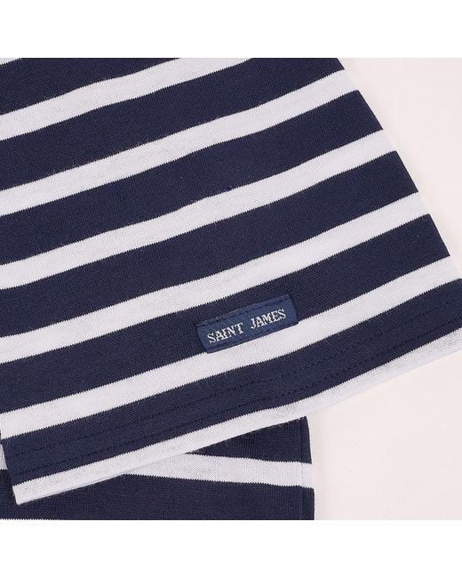 Saint James Blue Short-Sleeve T-Shirt for men
