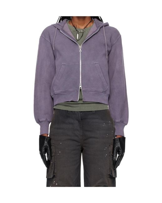 Our Legacy Purple Mischief Zip-Up Hoodie