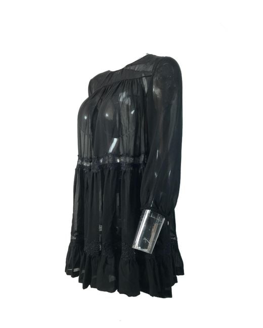 Max Mara Gray Pleated Detail Blouse