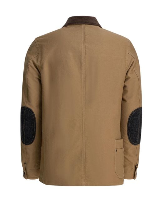 Junya Watanabe Brown Contrast-Pocket Jacket for men