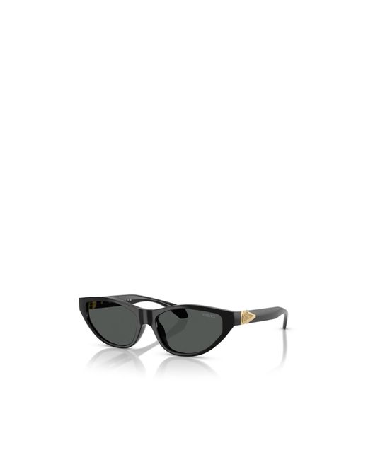 Versace White Eyewear Cat-Eye Frame Sunglasses