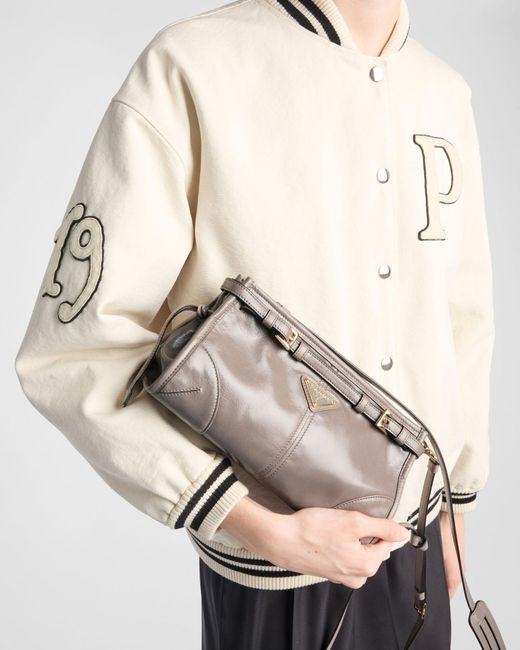 Prada Brown Small Leather Shoulder Bag