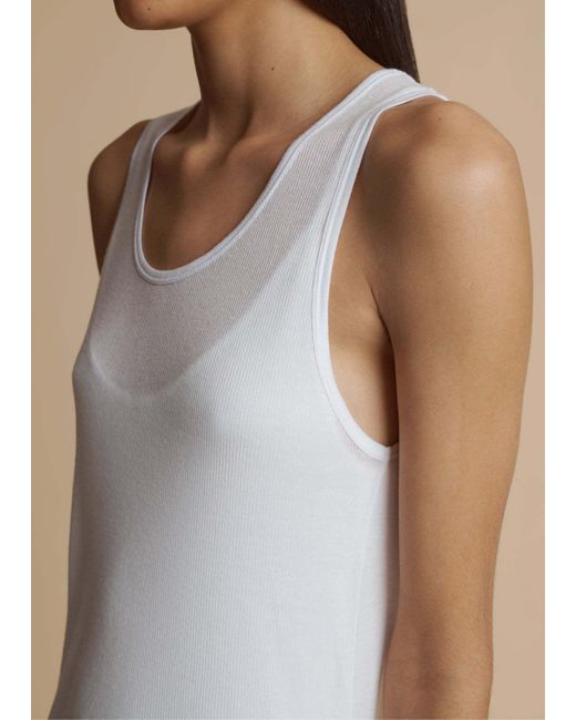 Khaite White Johnnie Top