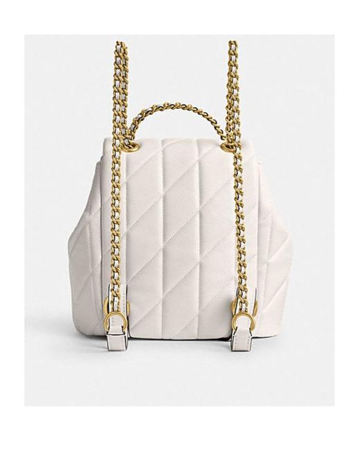 COACH Natural Tabby Logo Backpack