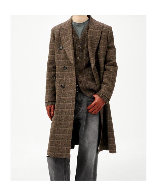 Our Legacy Brown Check Boiled Alp Wool for men