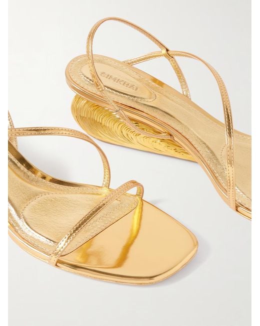 Jonathan Simkhai Metallic Bridget Wedge Sandals