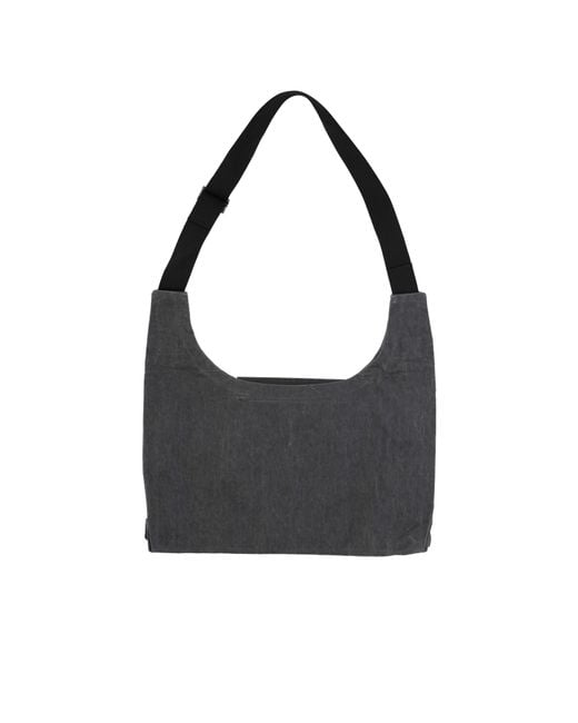 C P Company Black Flap Messenger Bag for men
